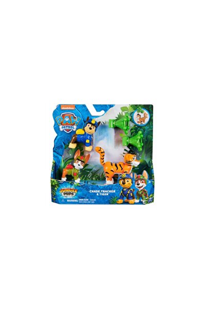 Mercaton JUNGLE PUPS PATRULA CĂțelușilor JUNGLE PUPS SET 3 FIGURINE CHASE, TR...