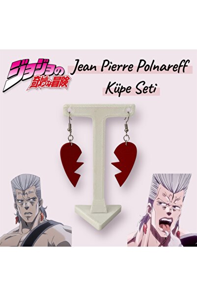 Bilgin Üretim JoJo’s Bizarre Adventure Jean Pierre Polnareff Küpe Seti – Anime Cosplay PLA