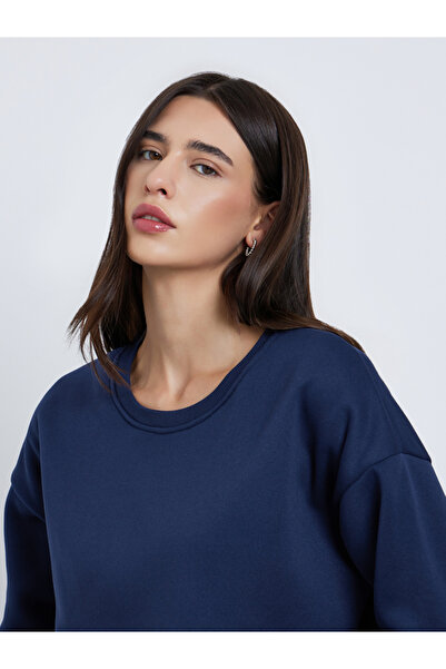 Take Two By Styli Dark Blue Regular Fit Sweatshirt