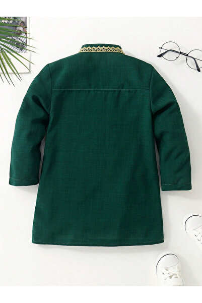 Take Two By Styli Boys Button Front Sequined Detail Shirt