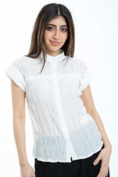 mica Striped Short Sleeve Top
