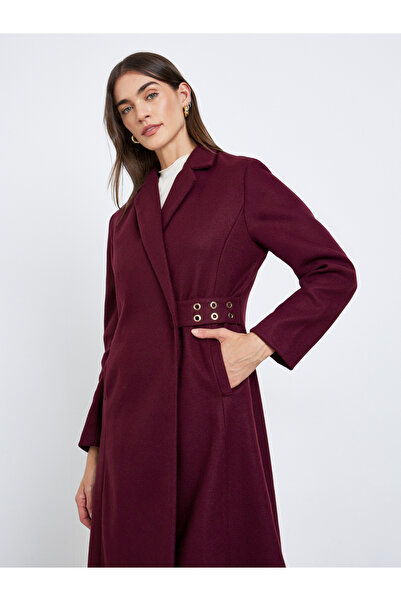 Styli Regular Fit Belted Maxi Wool Coat