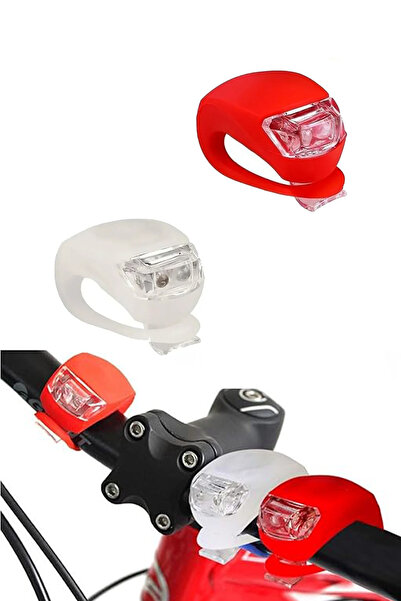 Ganjem Bisiklet Işığı 2 Adet Pilli Flaşör Scooter Gece Güvenli Sürüş Led Işık...