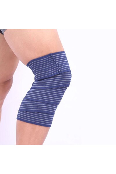 Flippy Elastic Brace for Foot/Hand, Velcro, 7.5 x 180 cm, Nylon, Blue