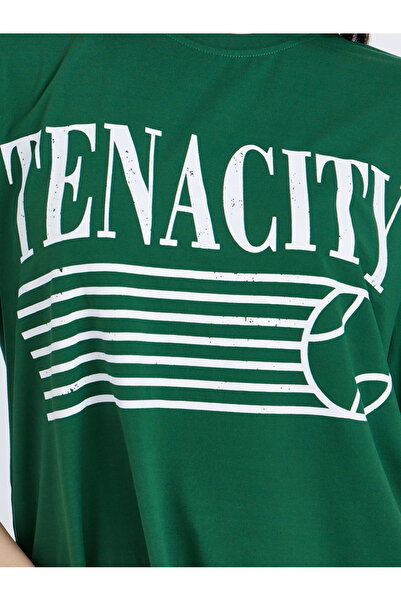 Take Two By Styli Slogan Print Oversized T-Shirt