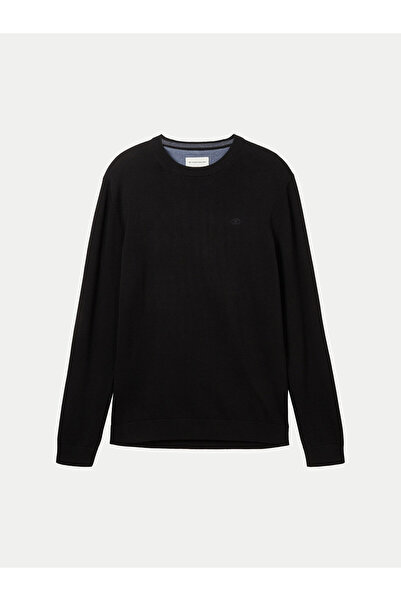 Tom Tailor Ανδρικό Πουλόβερ 1038426 Μαύρο