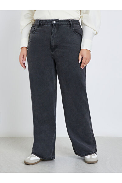 Styli Plus High Rise Straight Fit Jeans