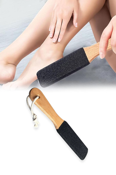 Ganjem Ayak Topuk Törpüsü Ölü Deri Soyma Rendesi Ayak Peeling Ahşap Nasır Sökme Bakım Fırçası Pedegg