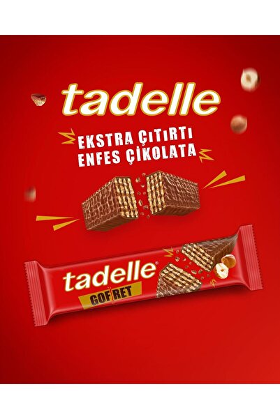 Tadelle Çikolatalı Gofret 28 GR x 28 Adet