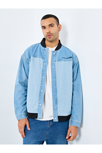 Styli جاكيت جينز بتفاصيل مطرزة