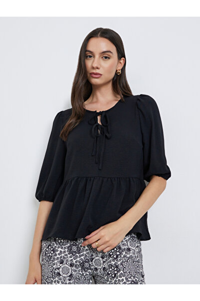 Take Two By Styli Ruffle Hem Tops and All-Over Printed Pants Set