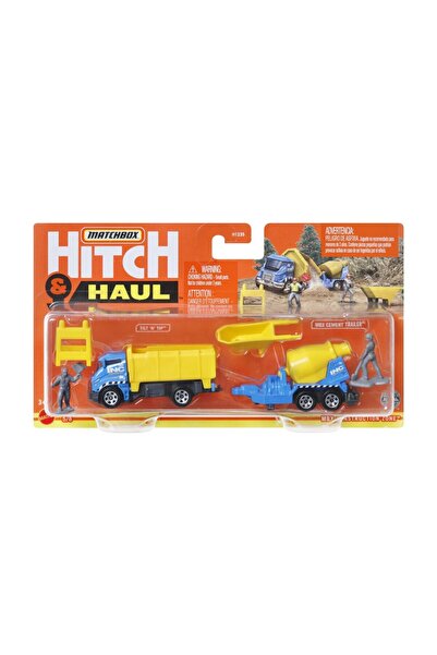 Matchbox HITCH & HAUL SET 2 VEHICLES MBX CONSTRUCTION ZONE