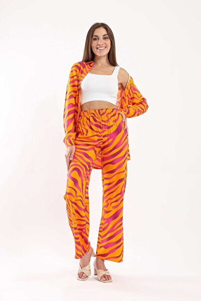 CARINA Zebra Print Long-Sleeve Shirt