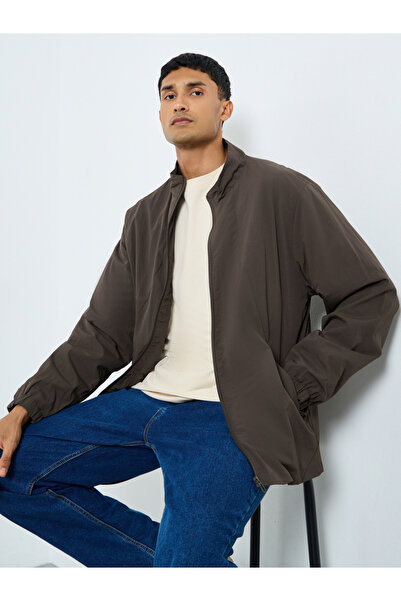 Styli Men Oversized Lightweight Zip Up Jackets