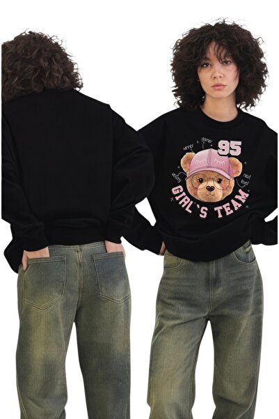 ArtYus سويت شيرت بياقة دائرية مطبوعة بأكمام طويلة للجنسين