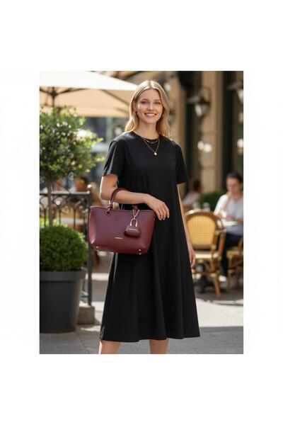 STOKS SHOES STORE Women's Soft Leather Minimal Stylish Elegant Shoulder Bag with Small Wallet