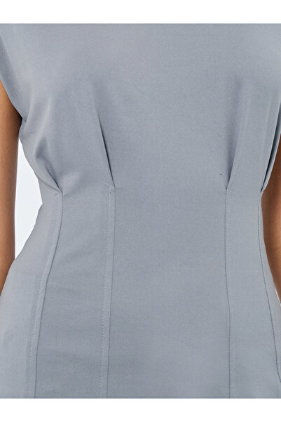 Take Two By Styli Grey Solid Cap Sleeves T-Shirt