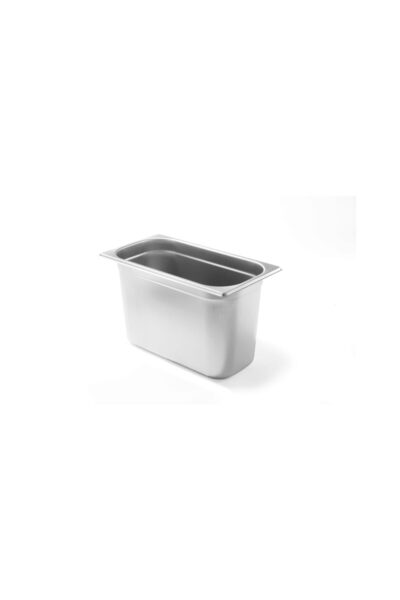 HENDI Tava Gastronorm GN 1/3 20 mm 0.6 litri, gama Budget Line, otel inoxidabil