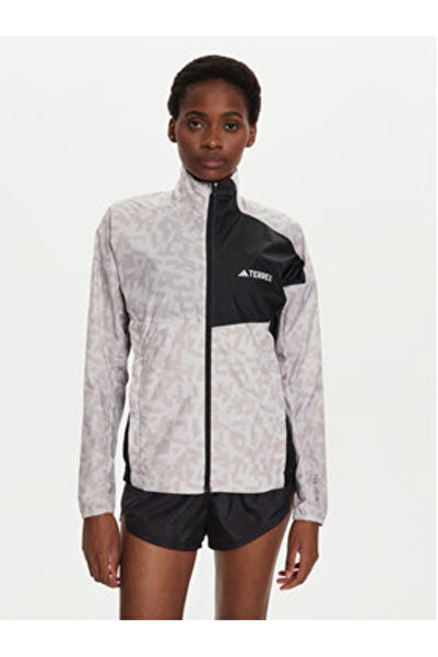 adidas Γυναικείο Μπουφάν Τρεξίματος IW9245 Εκρού