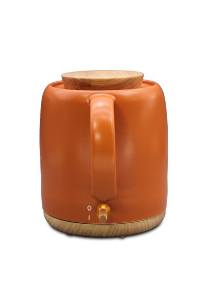 ROHNSON Fierbător ceramic R7814 Lemn și Piatră, 1200 W, 1 L, Portocaliu