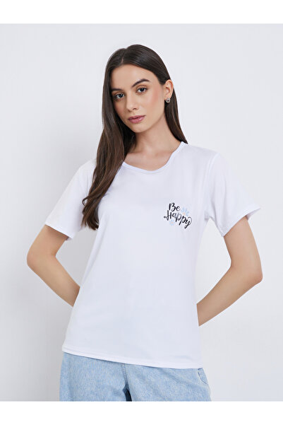 Take Two By Styli Slogan Print Regular Fit T-Shirt