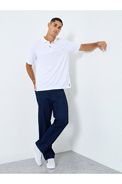 Styli Men Regular Fit Polo with Side Button Detail