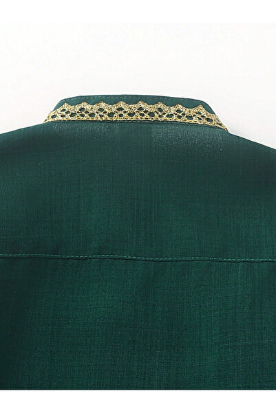 Take Two By Styli Boys Button Front Sequined Detail Shirt