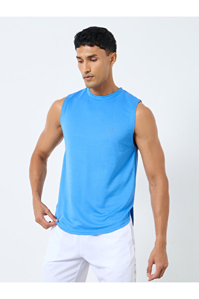 Styli Breathable Knit Mesh Tank with Side Slit