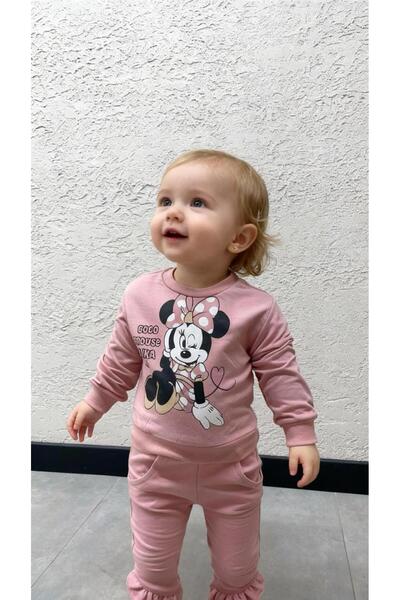 Gocoland طقم بيجامة للفتيات الصغيرات مكون من خيطين بطبعة ميني ماوس