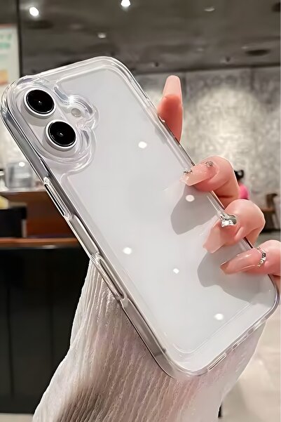 WANNA PROTECT Iphone 17 Uyumlu Kamera Çıkıntılı Korumalı Yumuşak Şeffaf Telef...