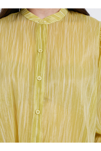 Take Two By Styli Striped Buttoned Oversized Blouse