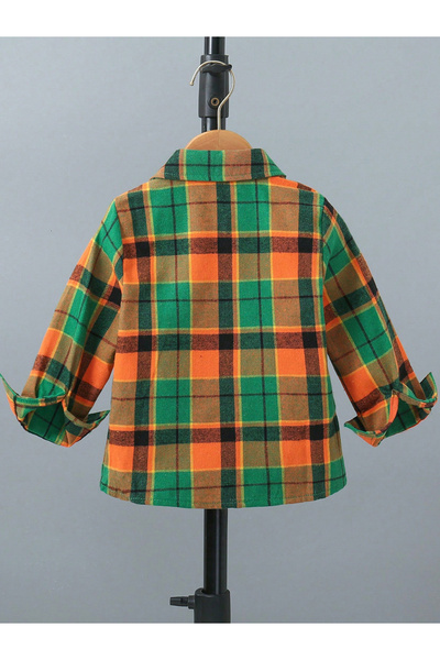 Take Two By Styli Kids Multi Plaid Button Front Shirt