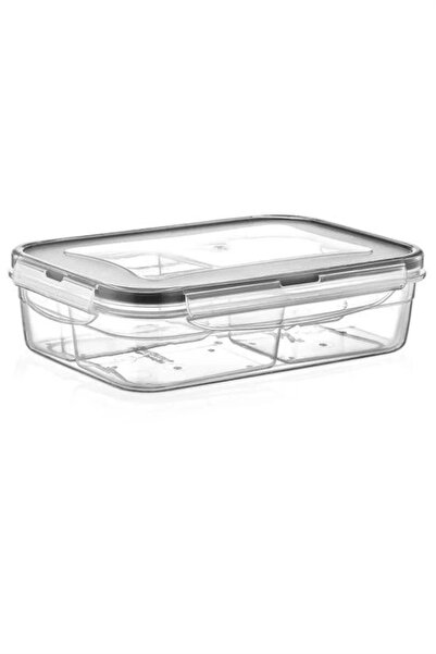FrereConception 1 Liter Food Storage Container with 4 Compartments, Leak-Proof Seal and Lockable Lid -LC520