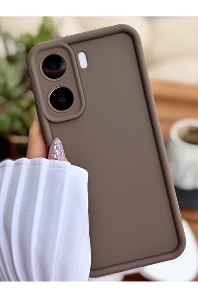 Go Aksesuar Redmi 13C Uyumlu Mat Lansman Parmak İzi Bırakmaz Esnek Silikon Kılıf