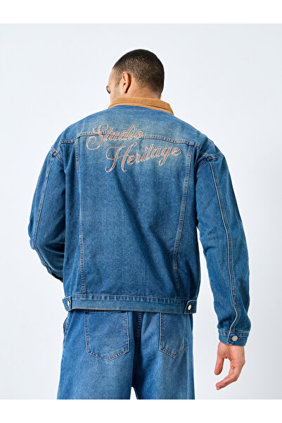 Styli جاكيت جينز بتفاصيل مطرزة