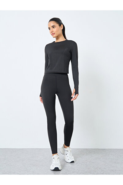 Styli Lasercut Thumbhole Detail Top and Leggings Set