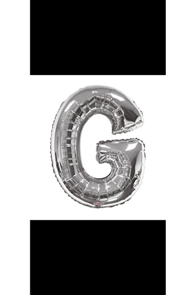 uğur&nur Μπαλόνι αλουμινόχαρτο με το γράμμα G, Μπαλόνι ηλίου 100 εκ. Ασημί χρ...