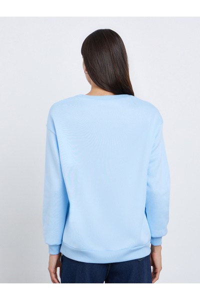 Take Two By Styli Blue Palm Springs Graphic Regular Sweatshirt