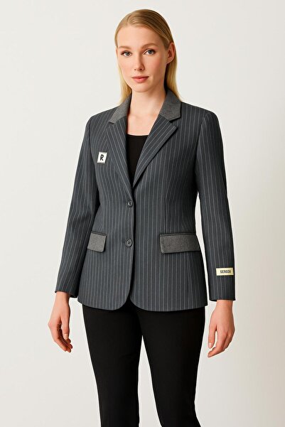 Ysatis Çizgili Ceket 1000109-26k