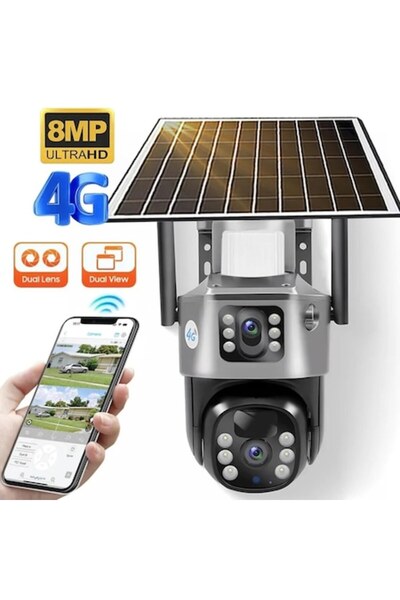 OEM Cameră de supraveghere video cu încărcare solară dublă, WIFI, 5MP, vedere nocturnă