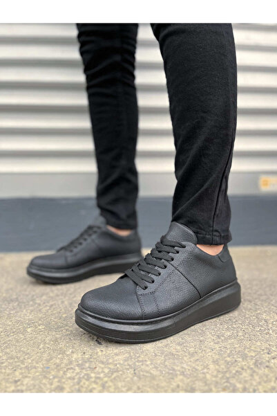 Zapatos JY151 Boost Lace-up Skin Ανδρικά παπούτσια casual sneaker CST - Μαύρο