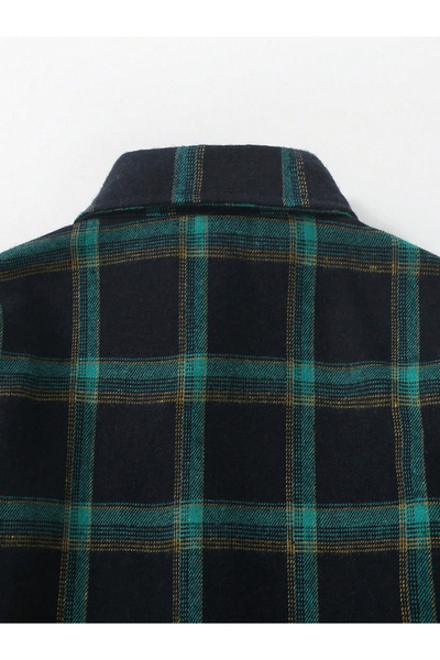 Take Two By Styli Boys Multi Checked Button Front Shirt