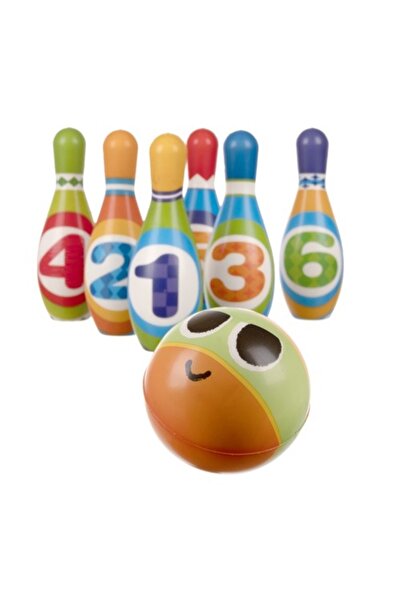KESNUP Set de bowling cu 6 popice și o minge, jucărie interactivă, multicoloră