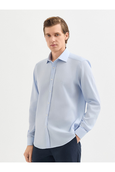 Karaca Erkek Slım Fıt Gömlek-Açık Mavi