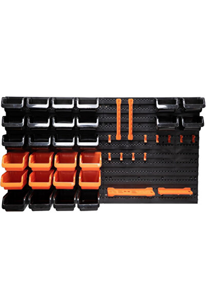 Black&Decker لوحة أدوات مكونة من 43 قطعة مع حجرات تخزين وعلاقات