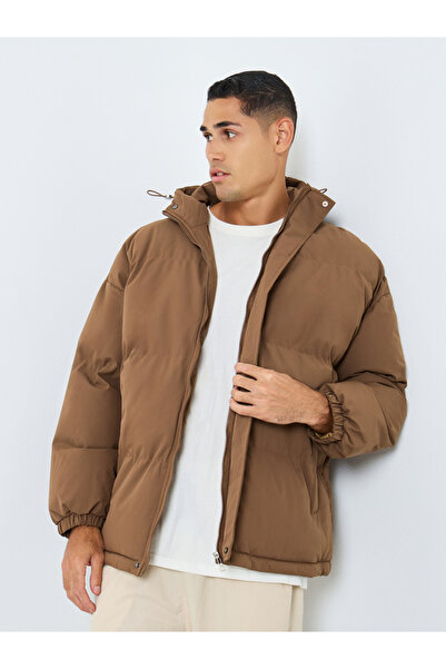 Styli Men Oversized Hooded Puffer Jacket