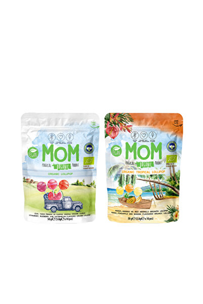 MOM Organik Lolipop Karışık Set (Meyveli + Tropikal)