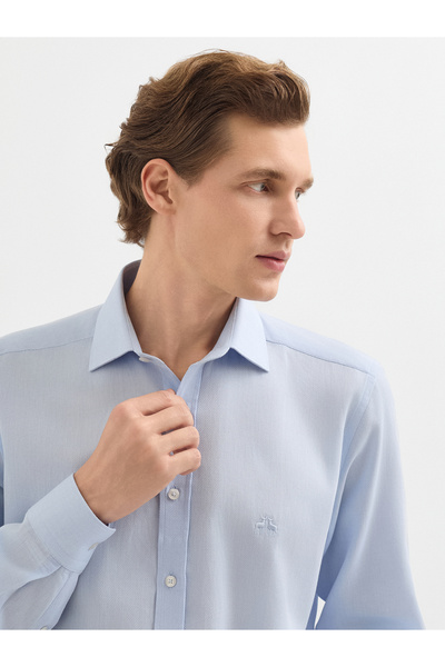 Karaca Erkek Slım Fıt Gömlek-Açık Mavi