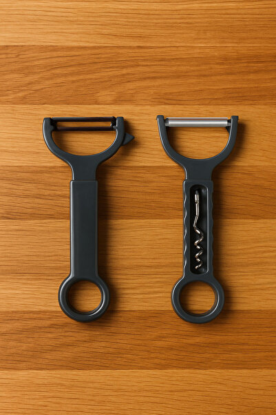 SİHİRLİ AYAKLAR Ανοιχτήρι 4 λειτουργιών με πολύχρωμο ανοιχτήρι και αποφλοιωτή, ανοιχτήρι καπακιών, ανοιχτήρι καπακιών με ανοιχτήρι, 16 εκ.