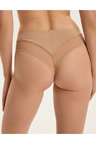 ESOTIQ Women's Thong Panties with Mesh Details Elegant & Comfortable | Cleary